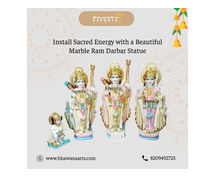 Install Sacred Energy with a Beautiful Marble Ram Darbar Statue