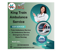 King Train Ambulance in Jamshedpur provides timely medical treatment on the way