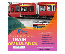 To get medical transport, reserve a Guwahati FALC Emergency Train Ambulance