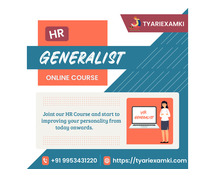 Best HR Generalist Online Course in India