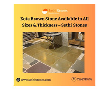 Kota Brown Stone Available in All Sizes & Thickness – Sethi Stones