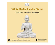 White Marble Buddha Statue Exporter – Global Shipping