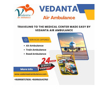 Take Top-class Vedanta Air Ambulance Service in Varanasi with Medical Equipment