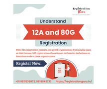 12a/80g and ngo registration services in Delhi