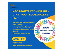 NGO Certificate Registration Services Available Now