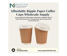 Affordable Ripple Paper Coffee Cups Wholesale Supply
