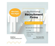 Professional Recruitment Firms in Delhi NCR | Top Manpower Consultants!