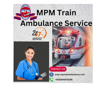 Throughout the trip, MPM Train Ambulance in Kolkata offers continuous care
