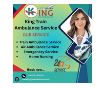 King is Standing with its Mature and Responsible Team in Jamshedpur in a Train Ambulance