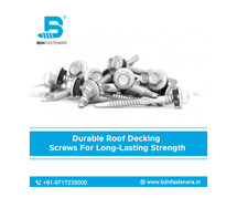 Durable roof decking screws for long-lasting strength
