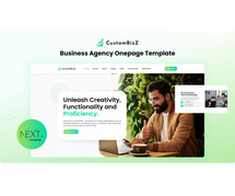 Next.js Business Agency Template: Custombizz by DesignToCodes