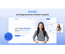Create Stunning Portfolios with Mahvu Next.Js Template