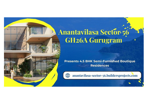 Anantavilasa Sector 56 Apartments In Gurugram
