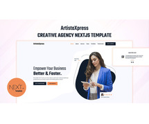 Creative Agency Website Template – ArtistaXpress Next.js
