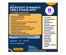 Microsoft Dynamics CRM Training With Free Job Placement
