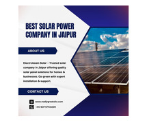 Best Solar Power Company In Jaipur