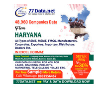 77 Data: Download the Top No.1 List of Industries in Haryana in 2025