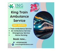King Allowing the Journey to be Extremely Favorable in Delhi in a Train Ambulance