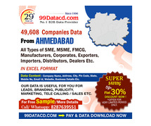 Download List of Companies in Ahmedabad - 99Datacd