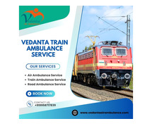 Vedanta Train Ambulance in Ranchi caters to a wide range of medical needs
