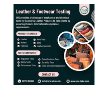Leather Products Testing Lab Services in Kolkata