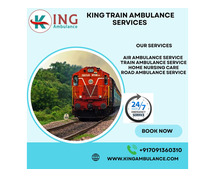 King Offers Careful Movement and Quiet Surroundings in a Delhi Train Ambulance