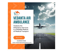 First-class Air Ambulance with an Experienced Medical Team from Mumbai via Vedanta