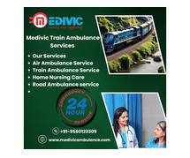 Medivic Ensures Precise Handling of High-Risk Transit in  pune in a Train Ambulance