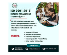 ISO 9001 Certification in Faridabad