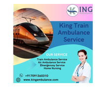 The chances of trouble are minimal by using King Train Ambulance in Jabalpur