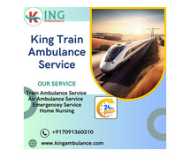 The chances of trouble are minimal by using King Train Ambulance in Indore