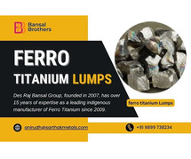 Ferro Alloy Suppliers Delivering Premium Ferro Titanium Lumps 70% Worldwide!