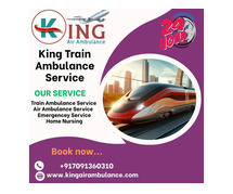 King Train Ambulance from Raipur is availble for emergency patients