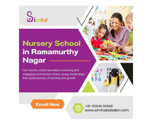 Nursery School in Ramamurthy Nagar | Pre Nursery Schools in Ramamurthy Nagar