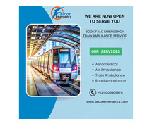 Falc Emergency Train Ambulance in Hyderabad offers prompt transportation for critical health