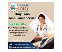 King Train Ambulance Service in Dibrugarh provides a rapid Transport System