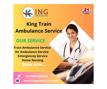 King Ambulance in Delhi provides instant convenience through train-based transportation