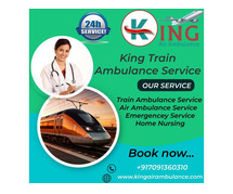King Train Ambulance in Dibrudagarh provides timely and proper transfer assistance