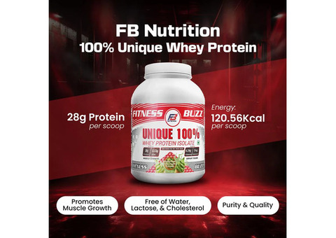 Scoop FB Nutrition's Whey Protein Isolate with Confidence