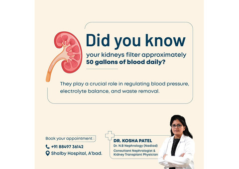Leading Nephrologist in Ahmedabad – Dr. Kosha Patel