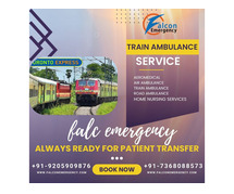 Select Falc Emergency Train Ambulance in Patna for secure and efficient Patient shift