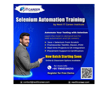 Master Automation Testing with the Best Selenium Training in Hyderabad