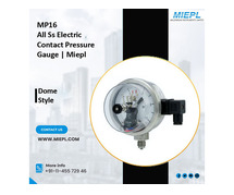 MP16 All Ss Electric Contact Pressure Gauge - Dome Style | Miepl
