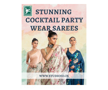 Shop Elegant Cocktail Party Wear Sarees Online at Studio113