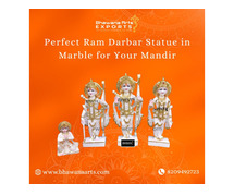 Perfect Ram Darbar Statue in Marble for Your Mandir