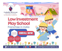 Low Investment Play School Franchise in India | Cambridge Montessori Franchise