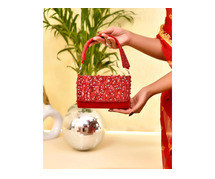 Traditional Wedding Purse | Indian Purses | Golden Purse for Bride