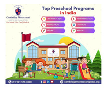 Top Preschool Programs in India | Cambridge Montessori Activities & Programs