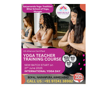 new batch yoga teacher training course started 21st june, international yoga day