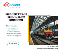 Medivic Train Ambulance Services In Guwahati Is Under A Competent Doctor And Nurse